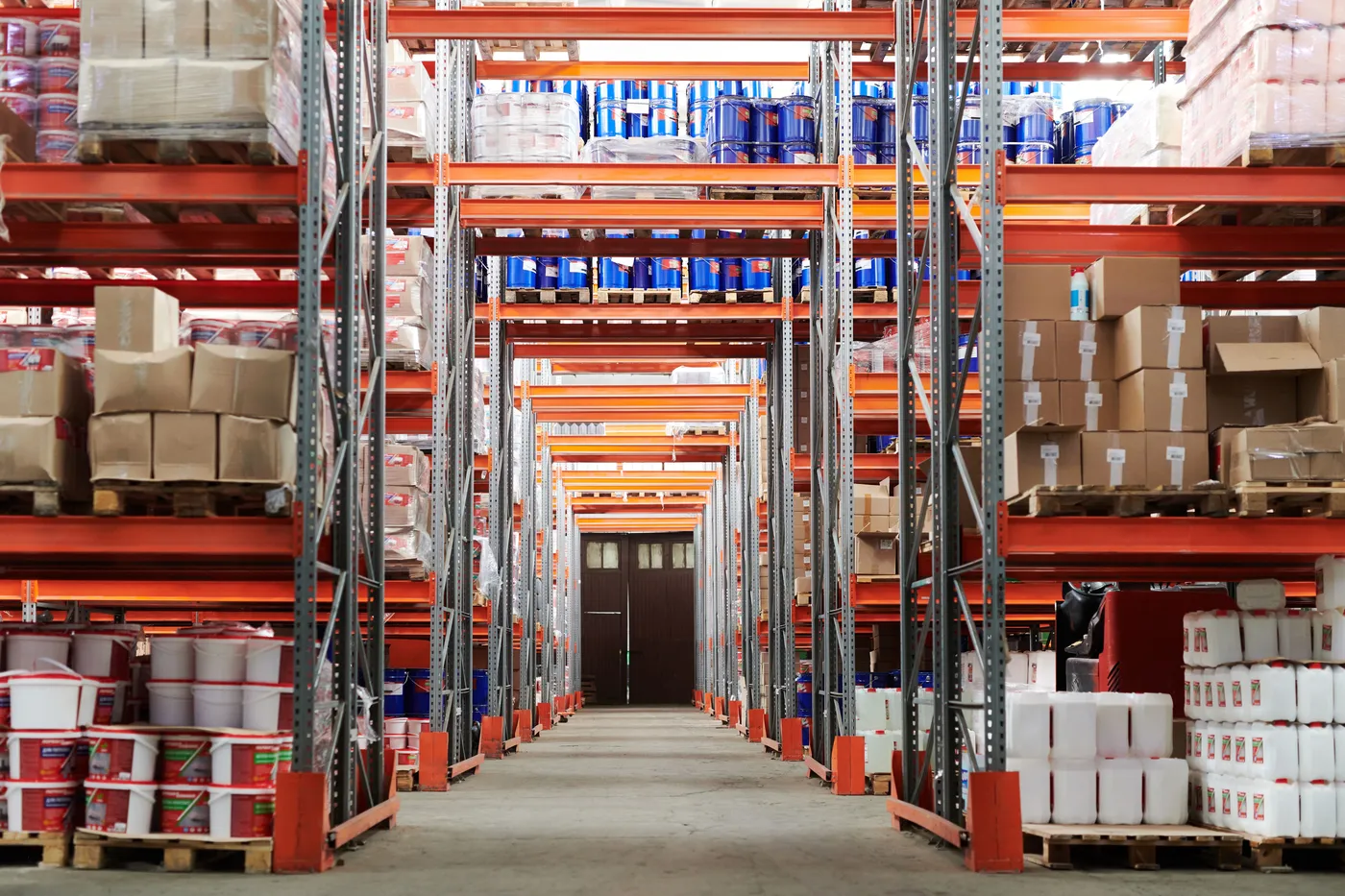 Commercial warehouse concrete floor for epoxy coating